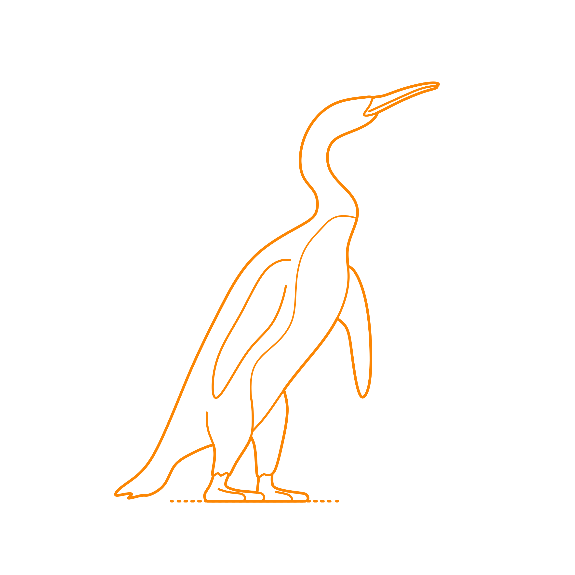 Animals Penguins Waimanu Line Art Svg Vector Free Vectors
